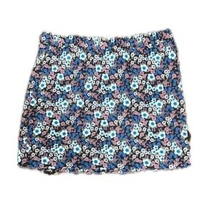 SO Blue and Pink Mini Skirt for Casual Resort Wear
